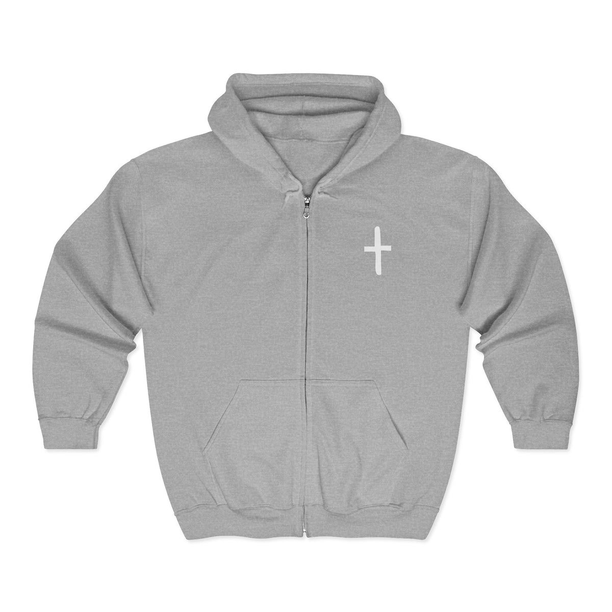 Jesus Saves (heart) - Full Zip Hooded Sweatshirt