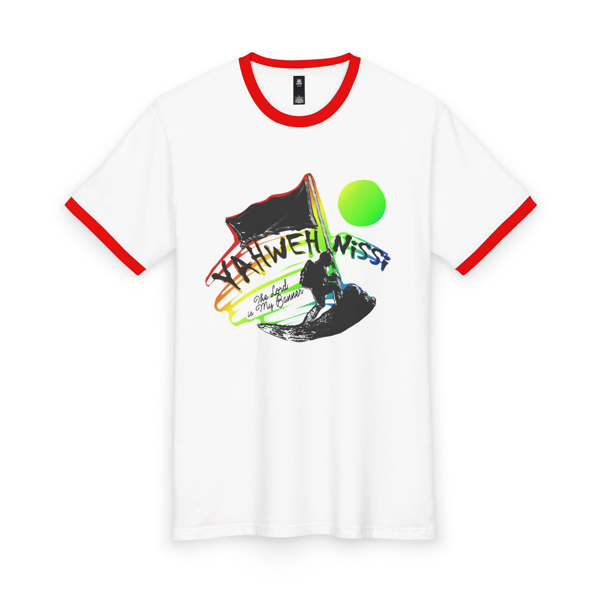 Men's Yahweh-Nissi (smile) Ringer Tee