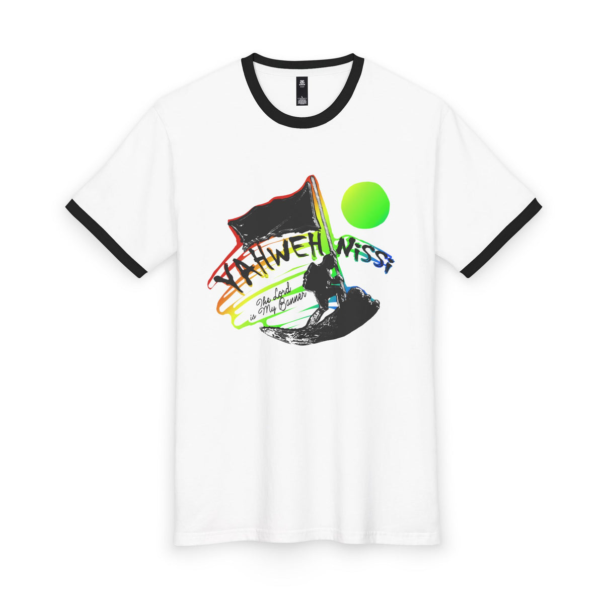 Men's Yahweh-Nissi (smile) Ringer Tee